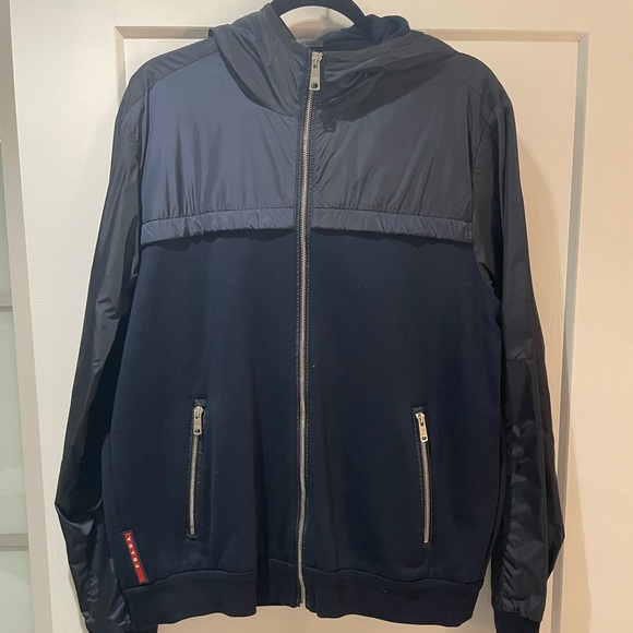 Prada Navy zip up size XXL - Picture 1 of 4